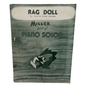 Rag Doll Miller Piano Solos Vintage Sheet Music Nacio Herb Brown 1928